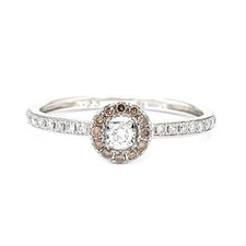 Ring in 585er Weißgold mit Brillanten