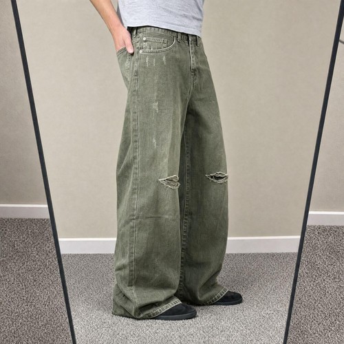 Y2k baggy wide leg - y2k, thrashed