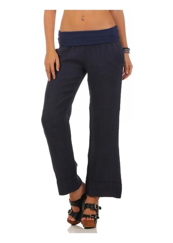 Damen leinenhose - leinenhose, im