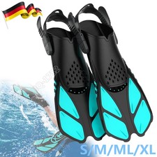 Verstellbare kurze Flossen Erwachsen Schnorchelflossen Schwimm Flossen Gr.36-47