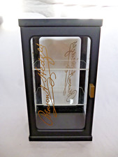 Kleine Verkaufsvitrine Benson & Hedges 2 Einsatzböden Glas und Holz