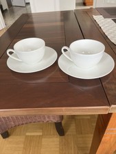 Rosenthal Cappuccinotasse, Jade Weiß, o,22 l. Mit  Untertasse.
