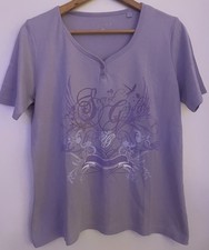 T-Shirt, Größe M,  Canda, C&A, Shirt, lila, Aufdruck
