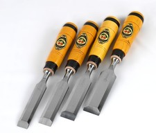 Kirschen Stechbeitel Zimmermannsbeitel 1205, 4er-Set in Tasche 26,30,35,40 mm