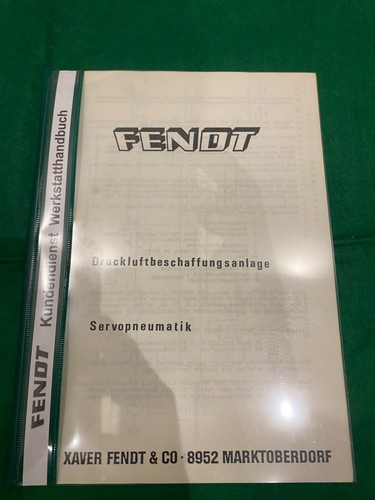 Fendt werkstatt handbuch - fendt,