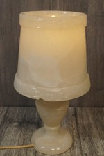 Vintage Alabaster Tischlampe, Lampe, Höhe 36cm