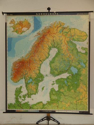 Nordeuropa karte norwegen - karte,