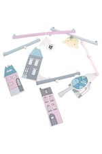 SEBRA Mobile Holz Städte Motiv Mehrfarbig Kinder Deko