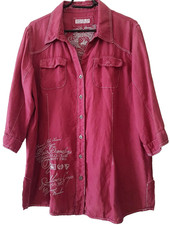 Damen Hemdbluse 100% Leinen