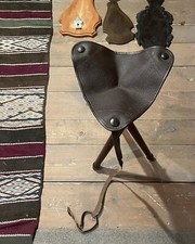 Dreibein, Sitzstock, Jagd, 85 cm, neuwertig, echt Leder