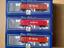 lima h0 drei Hochbordwagen 2x