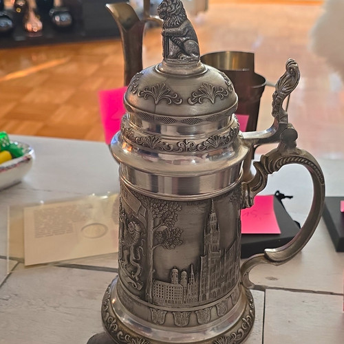 Zinn bierkrug humpen mit - zinn, bierkrug/humpen