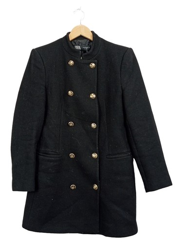 Zara damen wollmantel - zara, militär