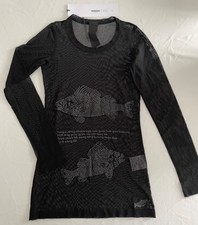 Rundholz Black Label Tüll-Shirt black S neu