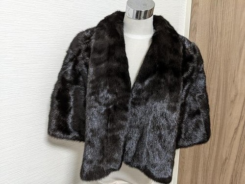 Nerz pelz poncho cape schal - poncho,