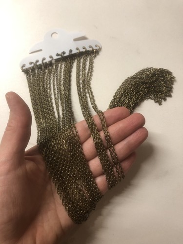 Braune metallketten - 12,