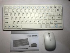 Weiß Kabelloses Mini Tastatur