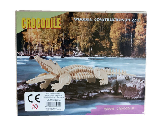 Krokodil puzzle tiere - 3d,