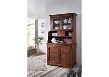 Kolonial Stil Buffetschrank groß Buffet Akazie dunkel Schrank massiv Holz