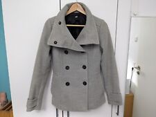 H&M Filzjacke Grau Gr. 36 (S) Caban Jacket Jacke Mantel