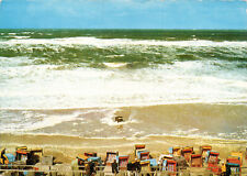 AK Nordseebad Insel Sylt Sommersturmflut Strandkorb Wasser gel. 1976 (Nr. 2726)