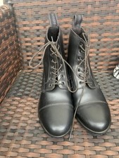 Steeds Reitstiefeletten Schwarz Gr. 34 Leder