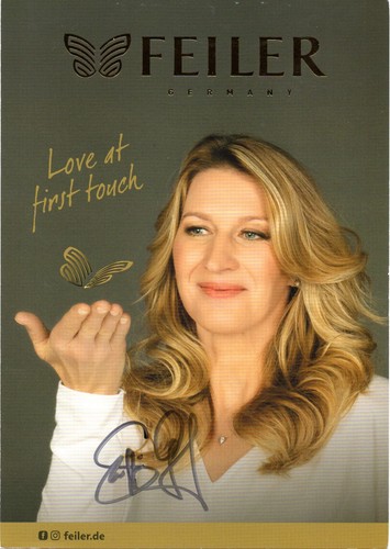 Steffi graf autogramm karte - autogramm,
