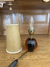 Vintage GESO Tischlampe Glasfuß Bubble 60er Retro Mid Century Schwer