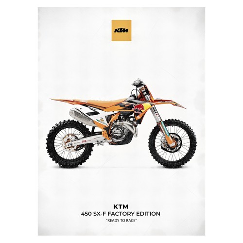 Motocross rennmotorrad poster - motocross,