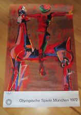 original Kunstplakat - Olympische Spiele - 1972 München - Marino Marini