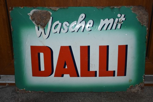 Altes emailschild 50er - altes,