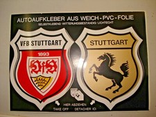 Auto-Aufkleber-Postkarte  Logo/Stadtwappen  VFB Stuttgart  Fussball  Fanartikel