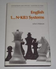 English 1...N-KB3 Systems by John L Watson 1979 Hardback Chess Book New