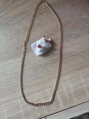 585 rotgold schmuckset - 585,