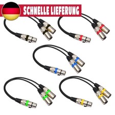 3Pin XLR Buchse auf Dual 2