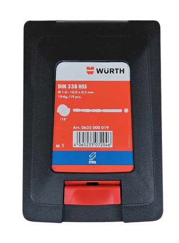 Würth hss bohrer set 19tlg - hss,
