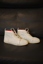 Christian Louboutin Louis Spike Flat Calf White Sneaker 43