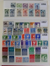 EU05 Europa CEPT Sammlung 1956-1989 Gestempelt FAST KOMPLETT Leuchtturm Album