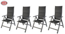 4er Set Alu Klappsessel 6-fach