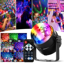 LED RGB Discokugel Lichteffekt Bühnenlicht Party DJ Scheinwerfer Lampe Hochzeit