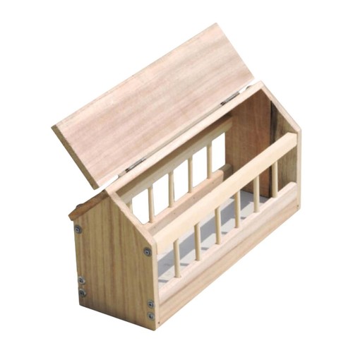 Taubenfutterspender aus holz - taubenfutterspender,