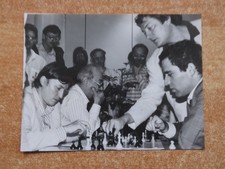 Pressephoto von Christer Olsen Brüssel 1987 Karpov, Kasparov, Timman, Kortschnoi