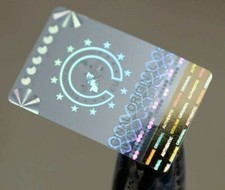 Hologramm-Aufkleber Siegel 18x28mm Silber Garantie Siegel Sicherheitsetikett 