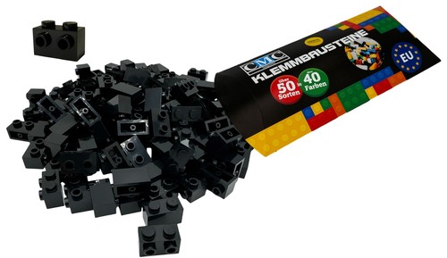Klemmbausteine schwarz - 50,