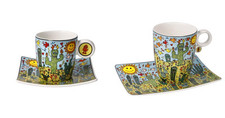 Goebel Pop Art James Rizzi Espressotasse & Künstlerbecher DESERT LIFE