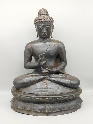 Große antik buddha statue - buddha, aus