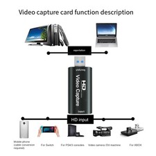 USB Videoaufnahmegerät 1080P für Live Streaming und Aufzeichnung von Veranstal