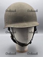 BUNDESWEHR - STAHLHELM - MIT INNENFUTTER - GRÖßE 55 - 57 - DREIPUNKT GURT - BUND