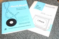 reklame blatt schwab versand schall platten lp VIN preis auss. alt  werbung 1960