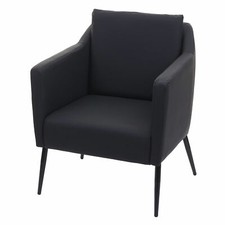 B-Ware Lounge-Sessel MCW-H93a, Cocktailsessel Relaxsessel, Kunstleder schwarz